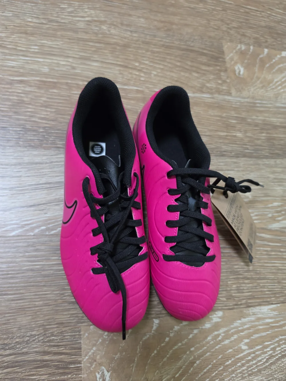🔥NEW Nike Jr. Tiempo Legend 10 Club Big Kids' 5y FG AG Low Pink Soccer Cleats